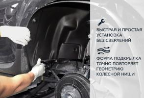 Подкрылки (локеры) для Mercedes-Benz 124 передняя пара Нор Пласт