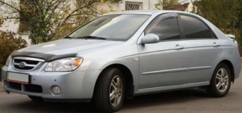 Дефлектор капота (мухобойка) Kia Spectra 2005- (Киа Спектра) SIM